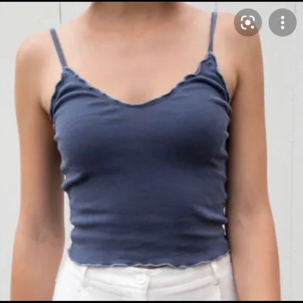 nicolette ruffle tank top - brandy melville